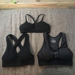 3 Ibex merino wool sports bras